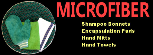 Microfiber bonnets and hand shampooing products